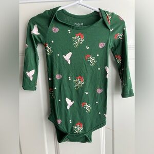 Kyte baby Christmas holiday long sleeve bodysuit 18-24 months